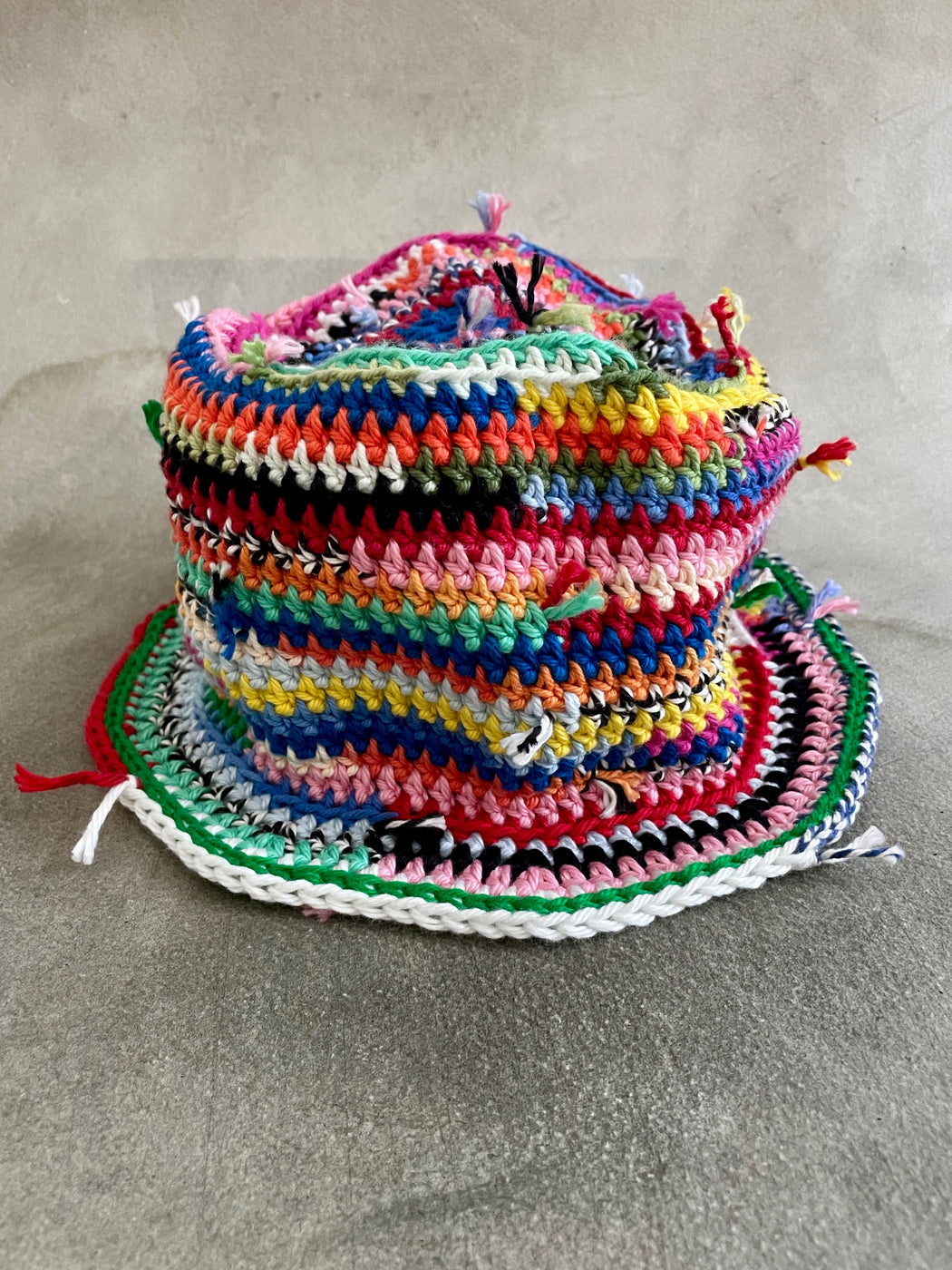 Scrappy Hand-Crocheted Bucket Hat by Albo — Pittsburgh Mercantile