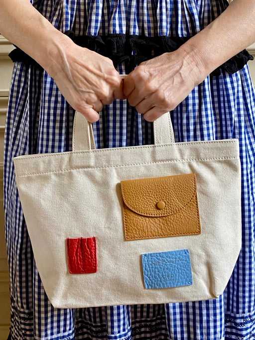 OAD Canvas and Leather Project Bag - Small
