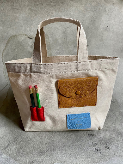 OAD Canvas and Leather Project Bag - Small