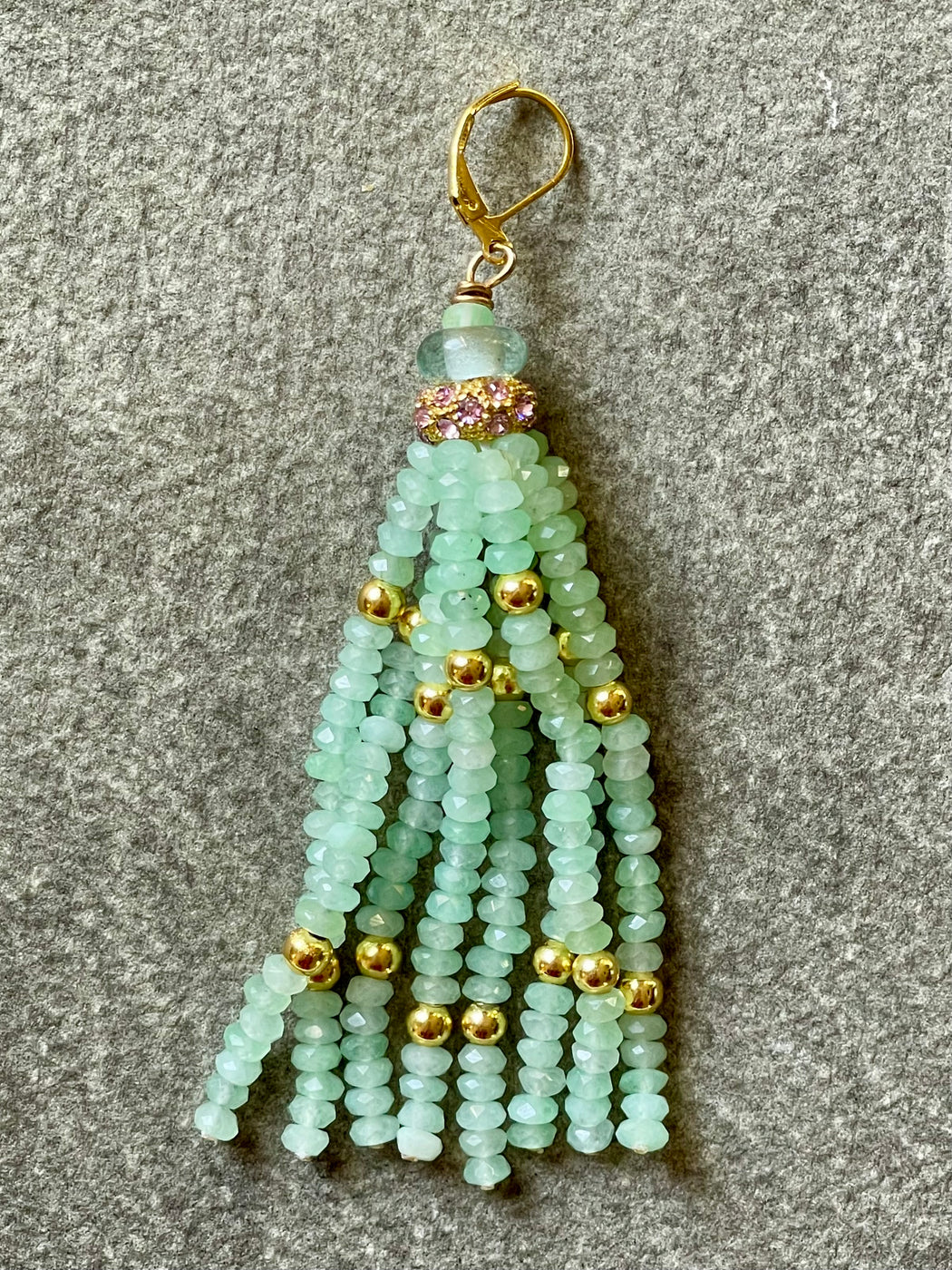 "Jade Tassel" Earrings by Meredith Waterstraat