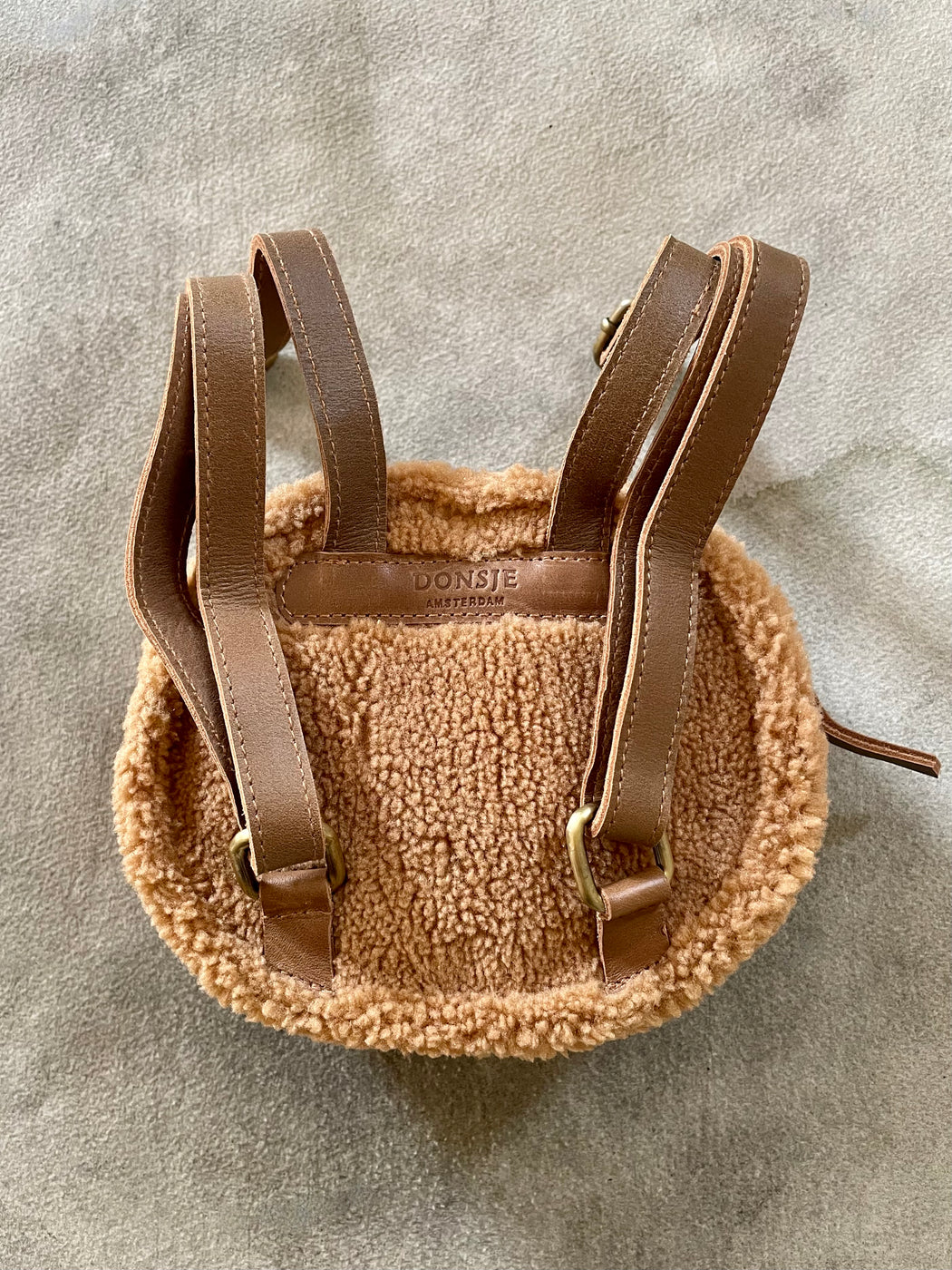 Donsje Little Faux Fur "Bear" Backpack