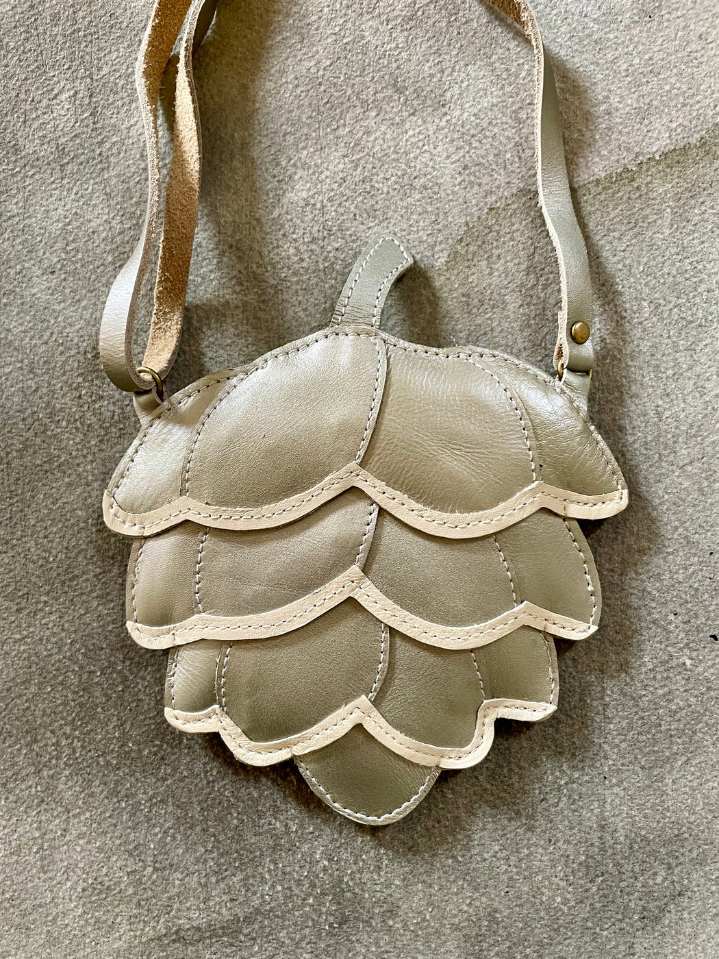 Donsje Leather "Pinecone" Purse