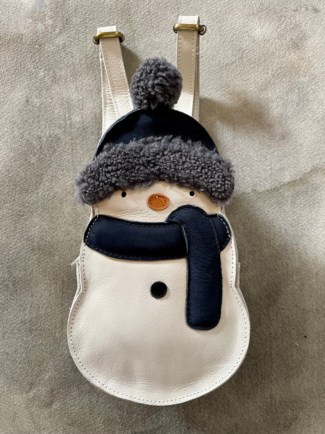 Donsje Little Leather "Snow Man" Backpack