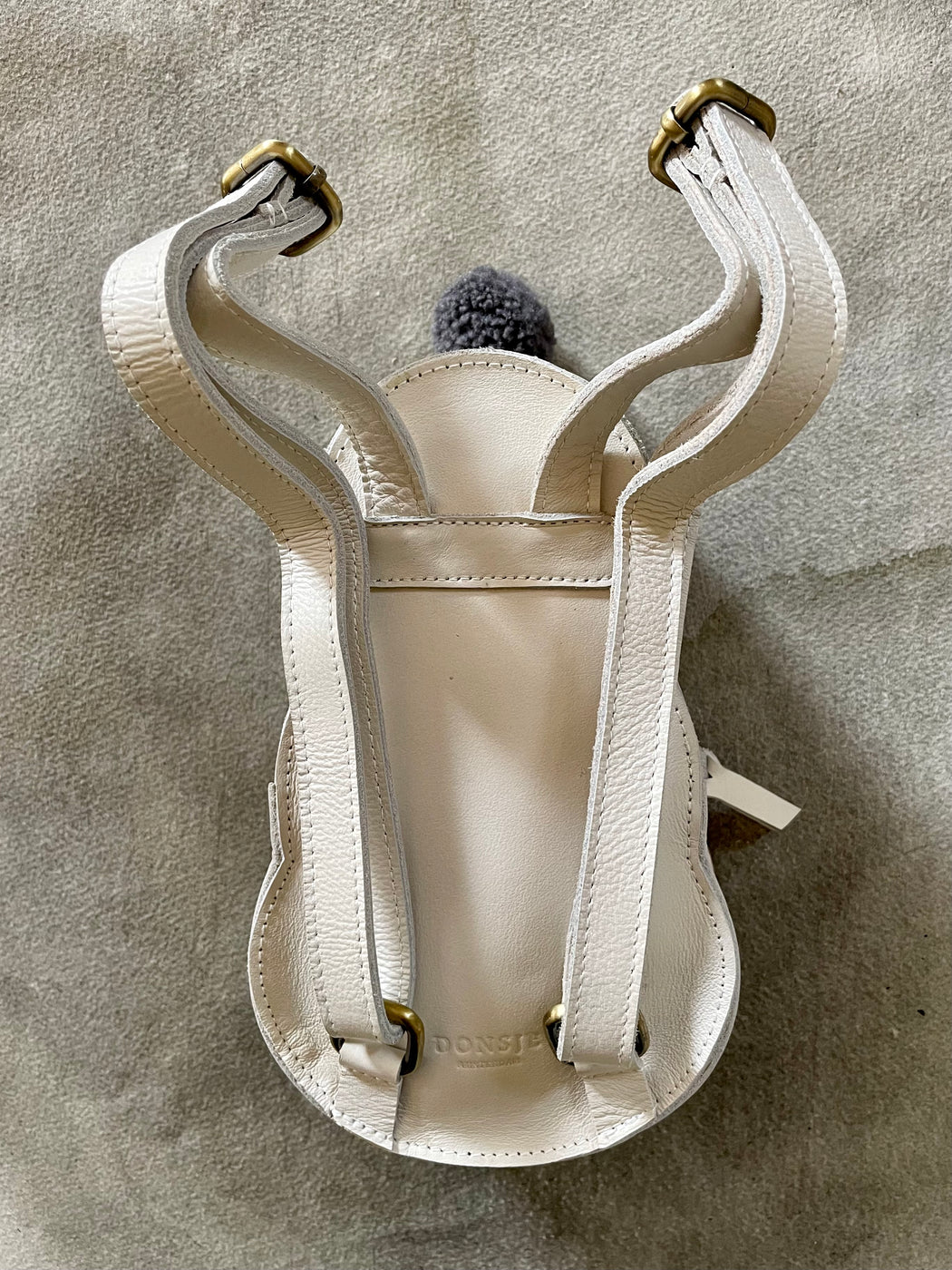 Donsje Little Leather "Snow Man" Backpack