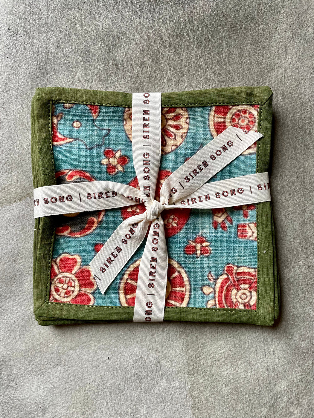 "Les Indiens" Cocktail Napkins by Siren Song