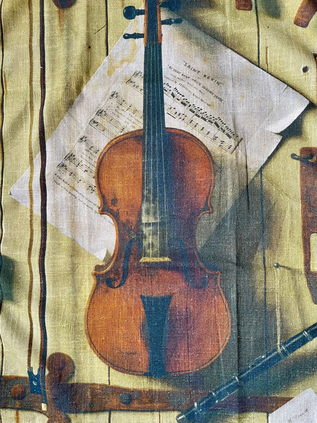 "Violin" Tea Towel by Siren Song