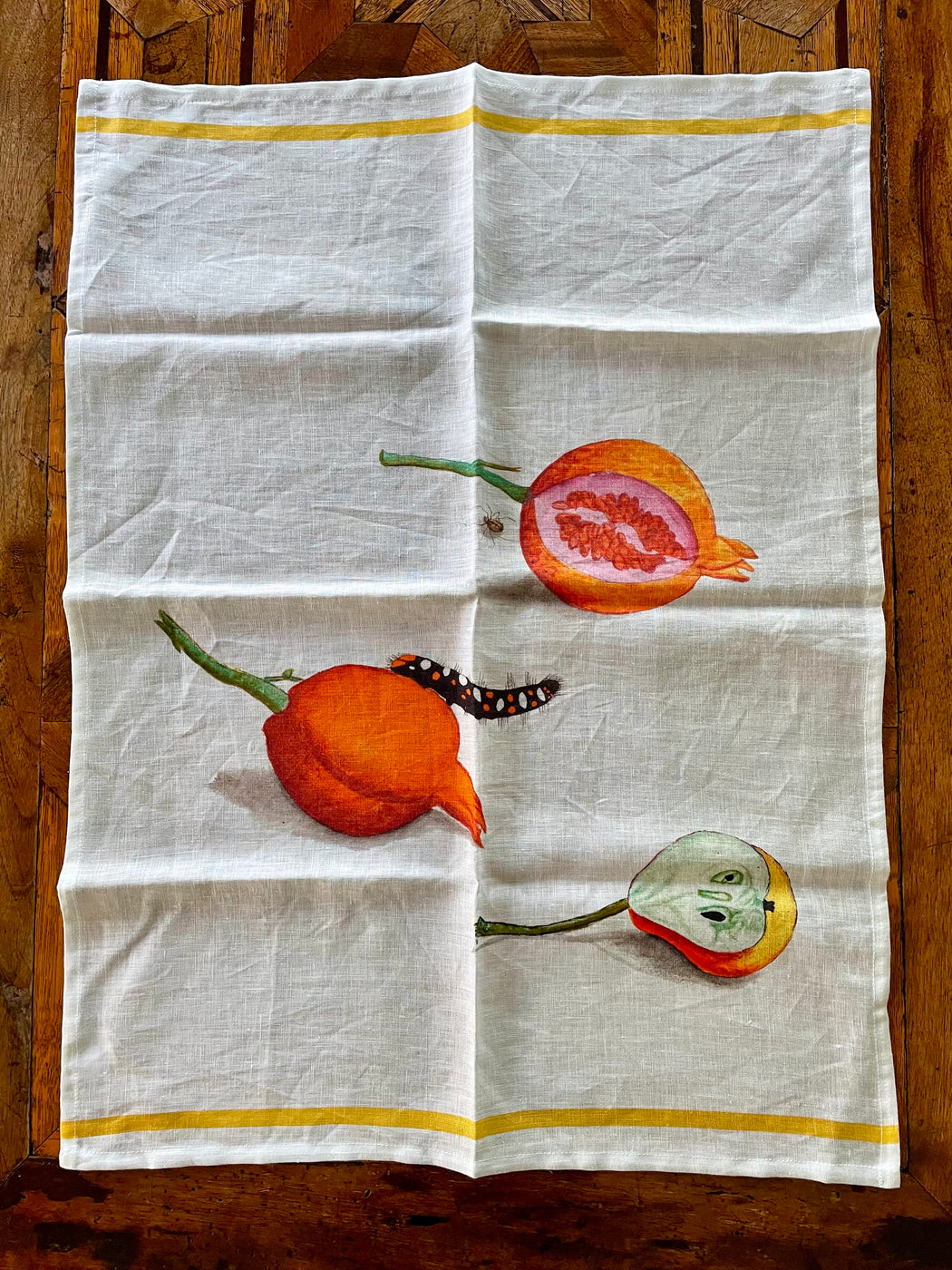 "Rosehip" Tea Towel by Hellen van Berkel