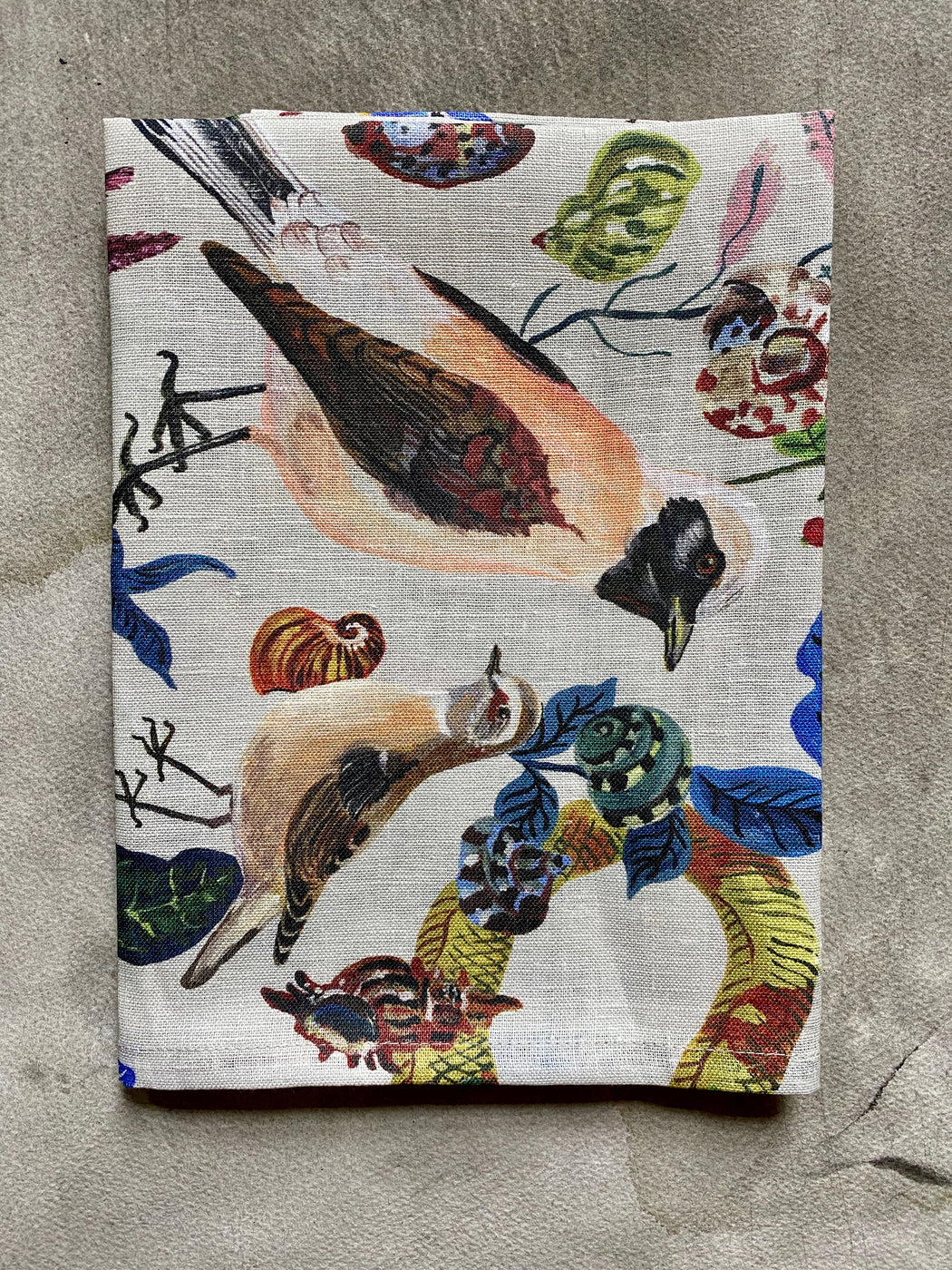 Nathalie Lete "Birds" Linen Tea Towel