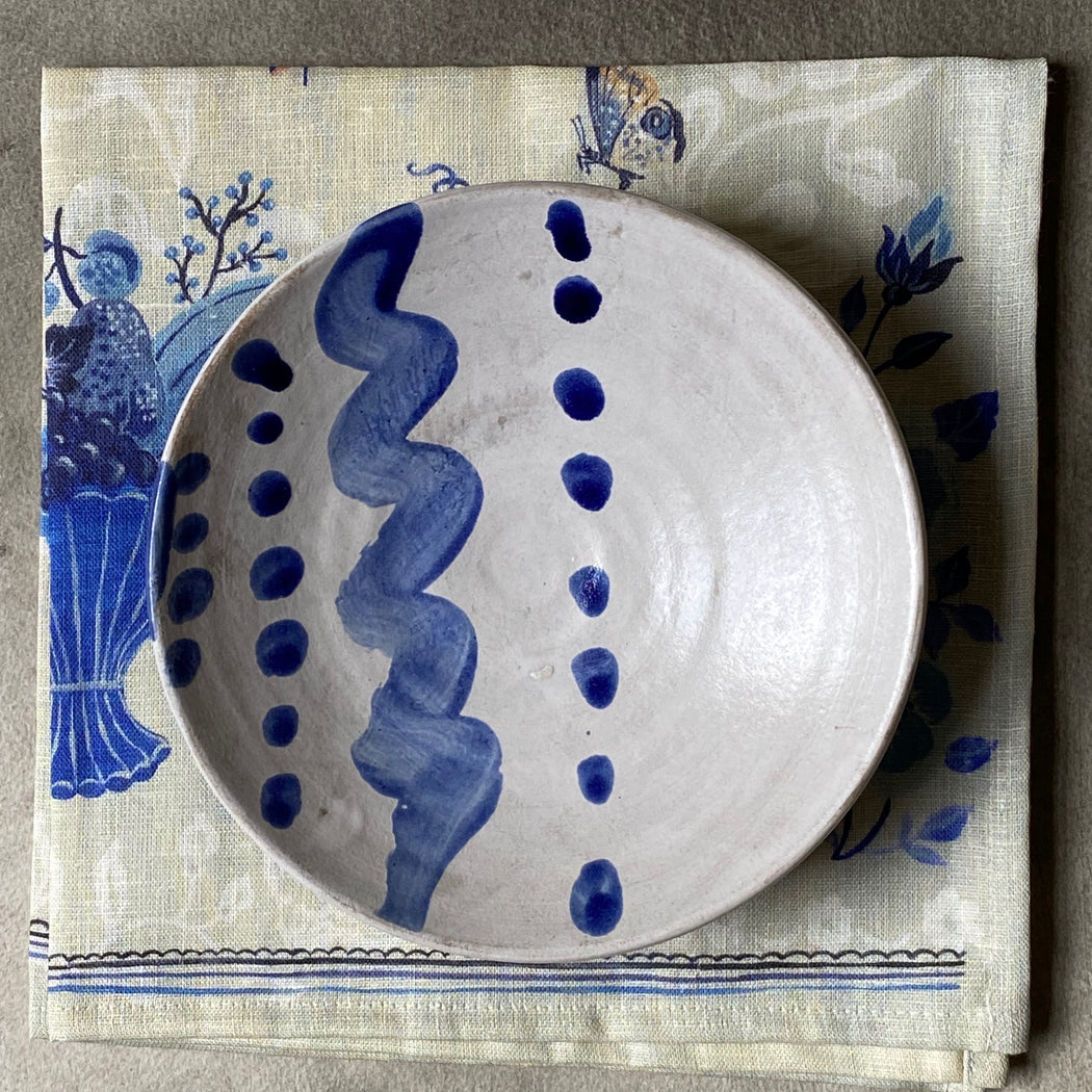 FD Pottery Footed Snack Bowl