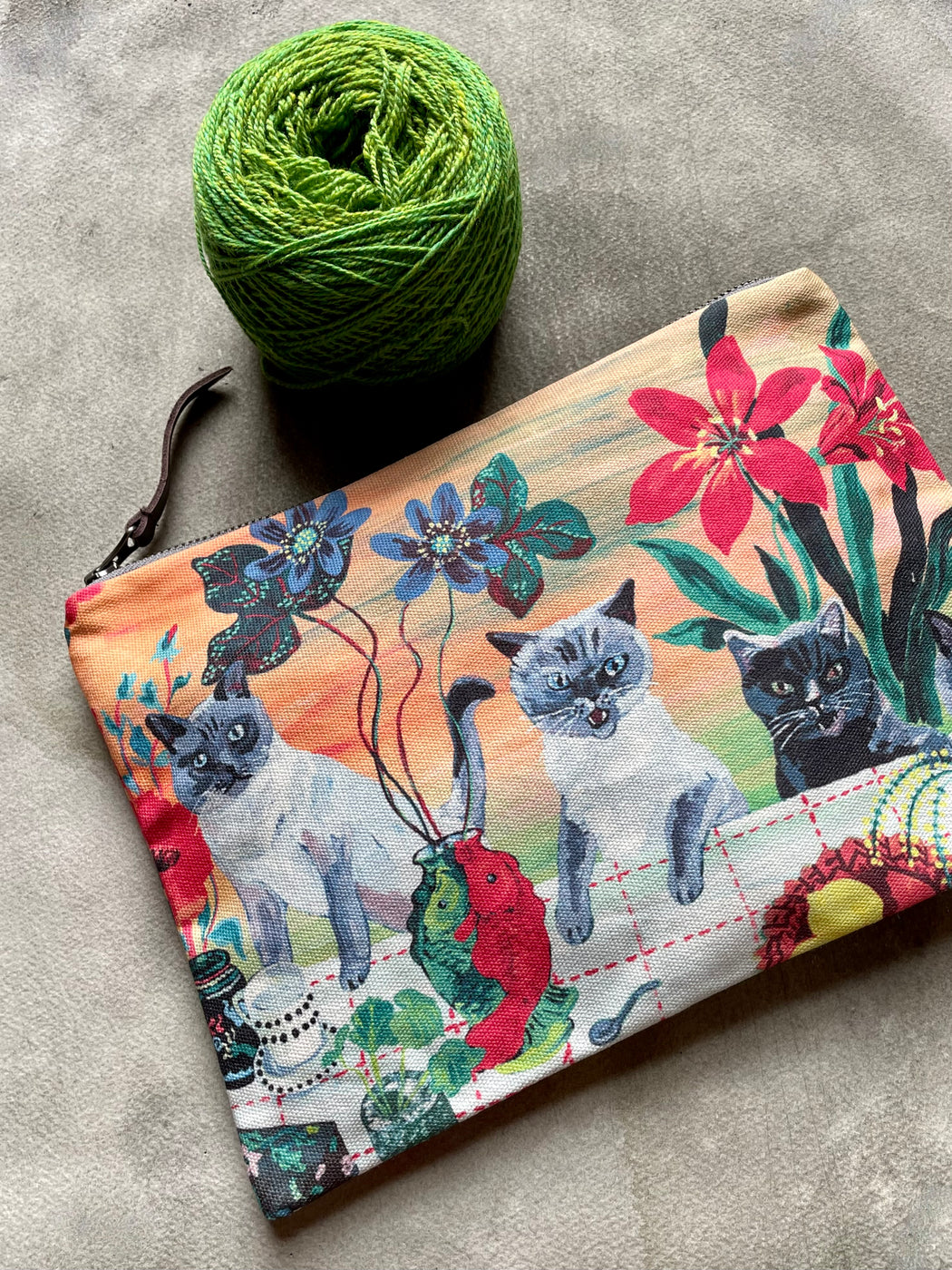Nathalie Lete "Siamese Cats" Pouch