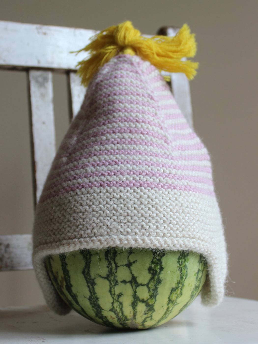 Cabbages & Kings Pink Alpaca Baby Hat