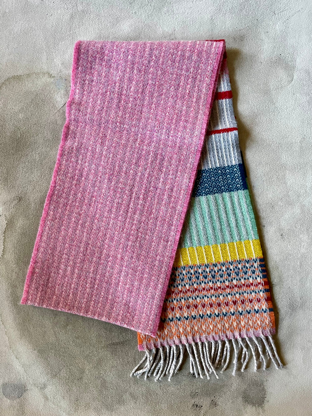 Wallace Sewell "Kyoto" Merino Wool Scarf - Pink