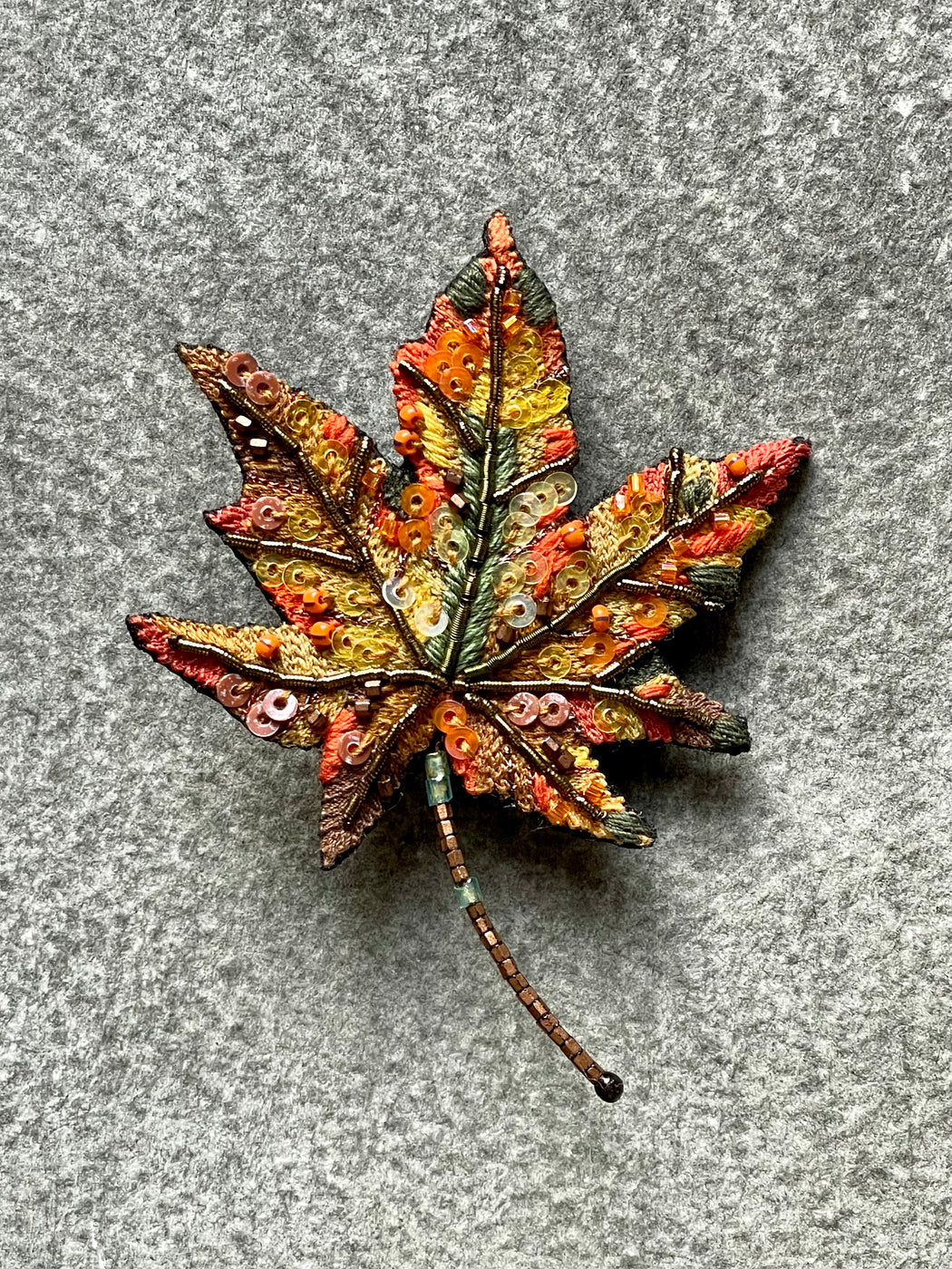 "Maple Leaf" Brooch by Trovelore