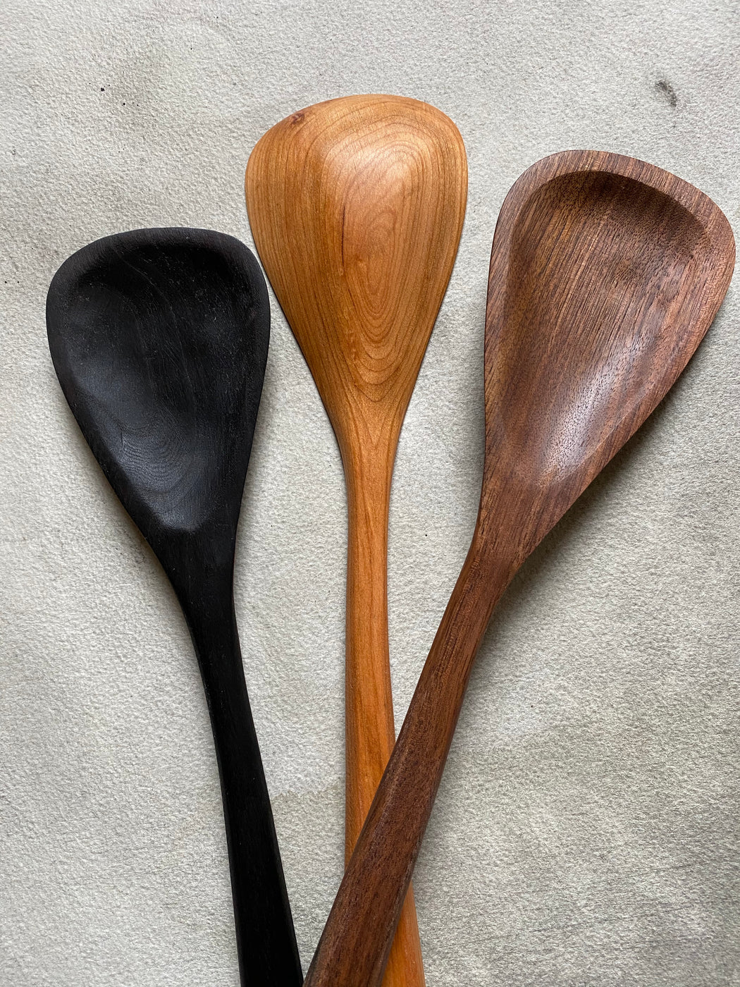Hand-Carved Pan Spoon - Walnut
