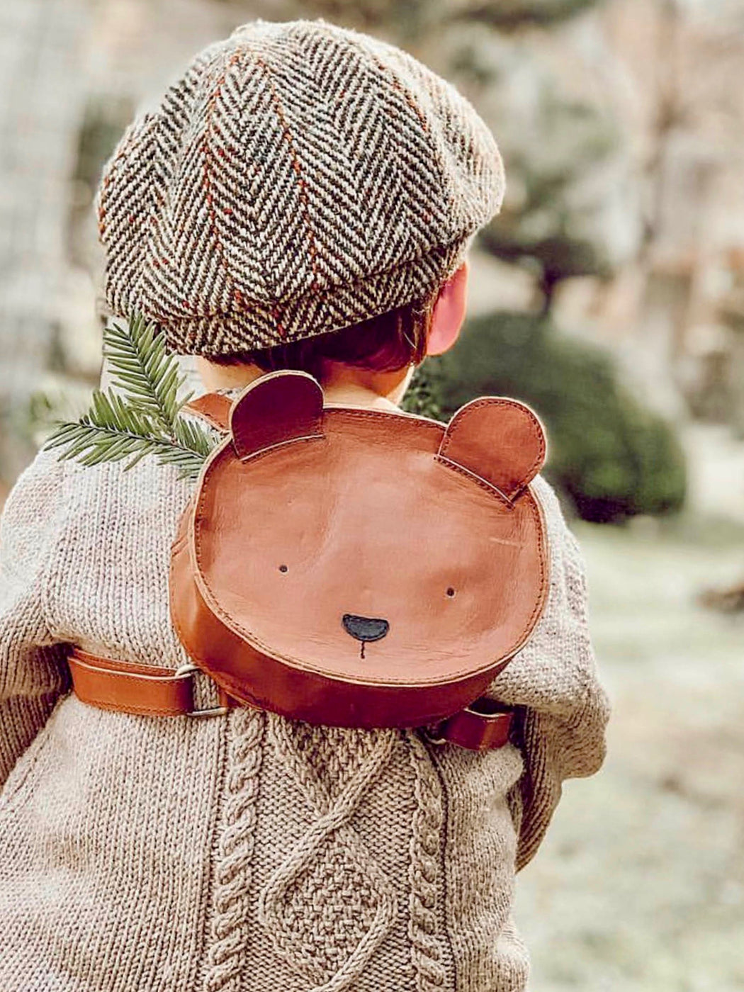 Donsje Little Leather "Bear" Backpack