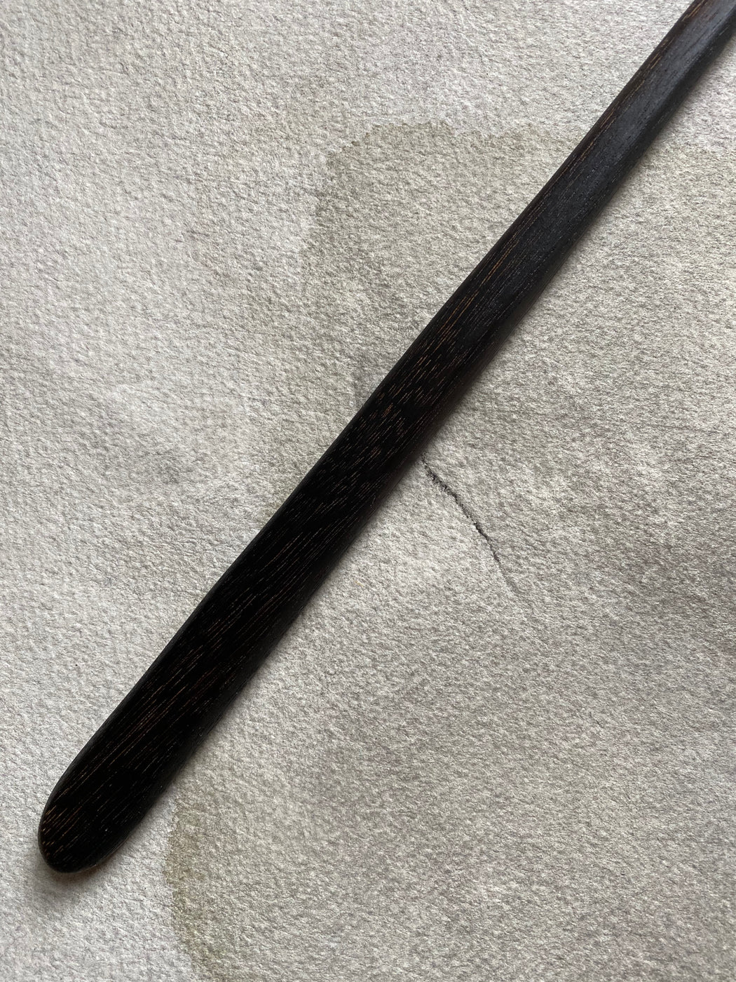 Hand-Carved Stir Spoon - Charred Maple