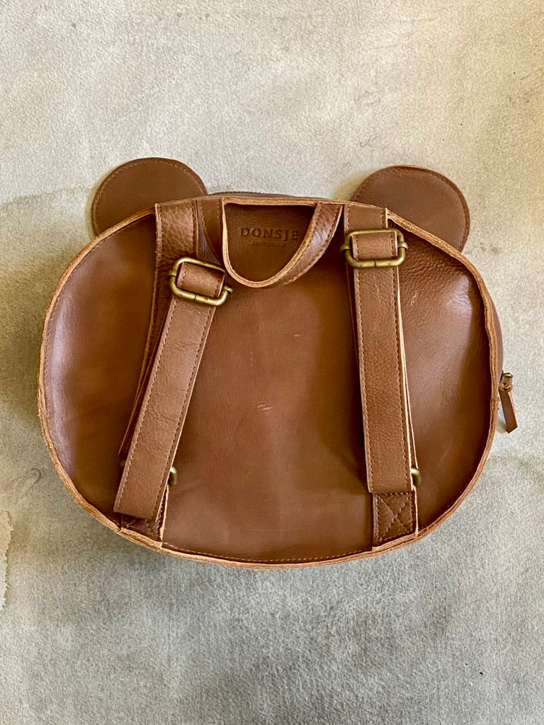 Donsje Leather "Bear" School Backpack