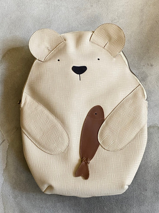 Donsje Leather "Polar Bear" Backpack