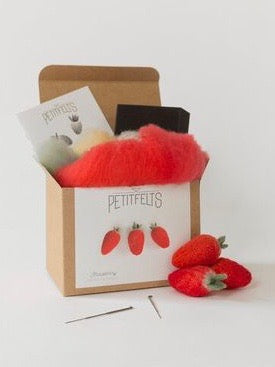 Needle-Felted "Strawberries" Kit