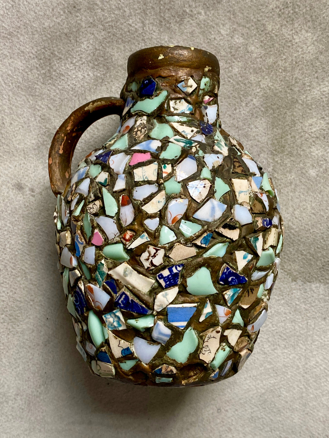 Vintage Folk Art Memory Jug