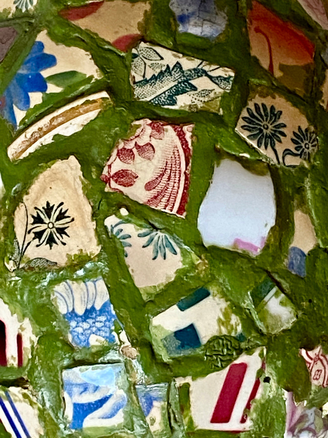 Vintage Folk Art Memory Vase