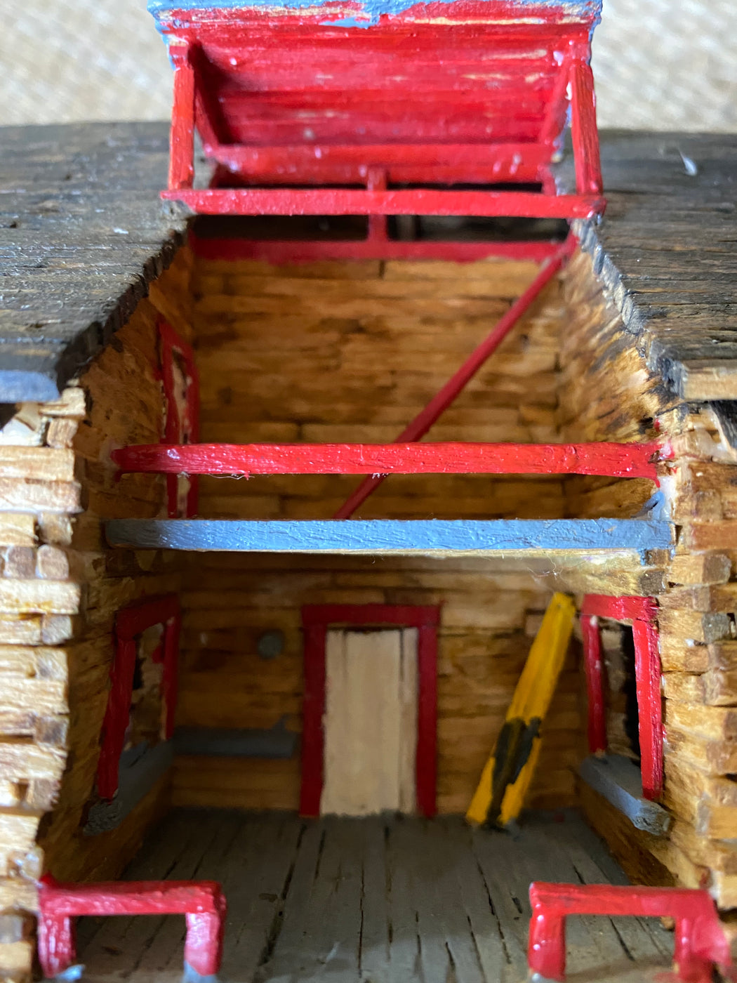 Vintage Match Stick House