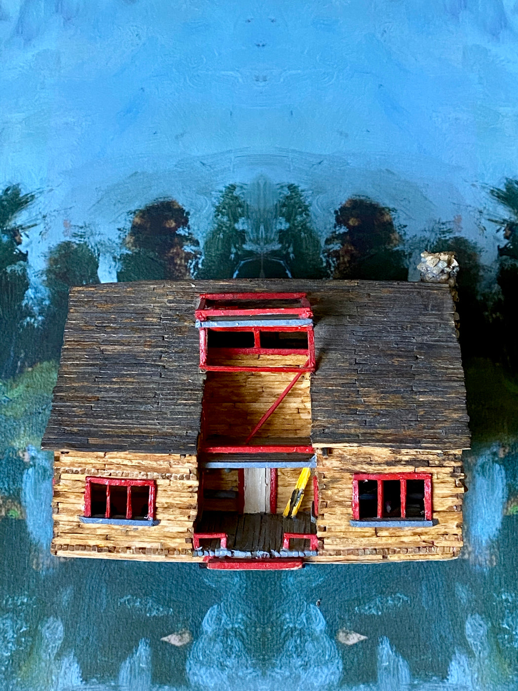 Vintage Match Stick House