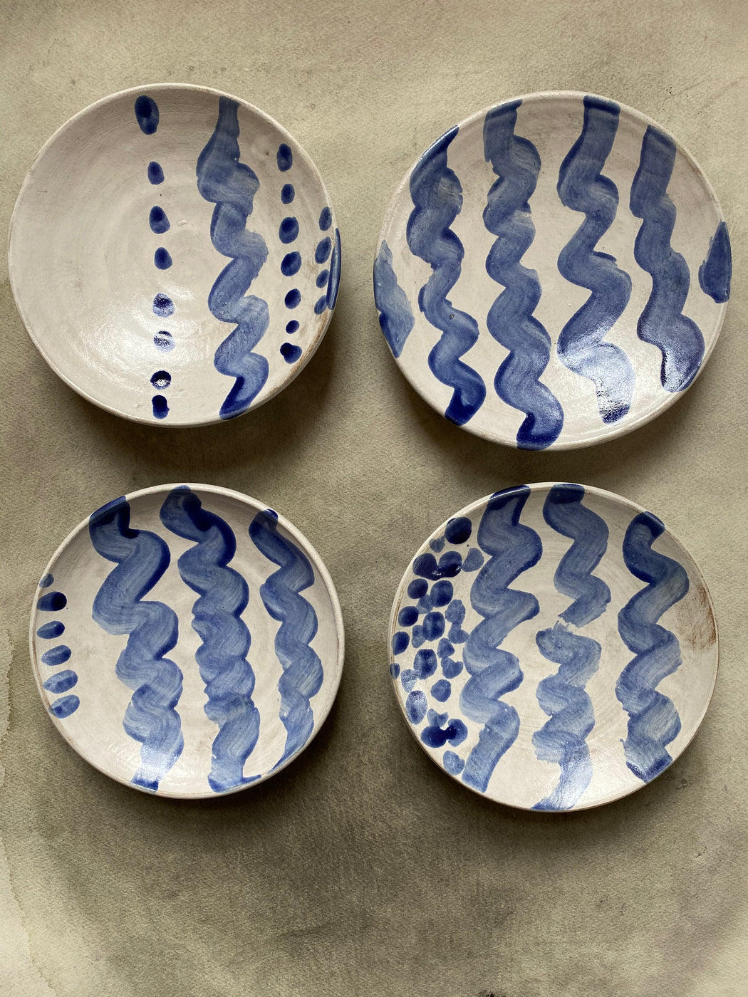 FD Pottery Footed Dessert Bowls