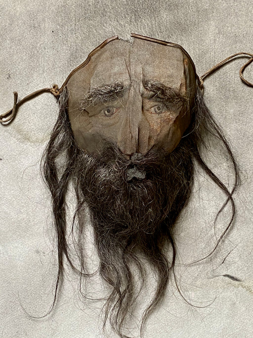Vintage Odd Fellows Mask - Bearded Man