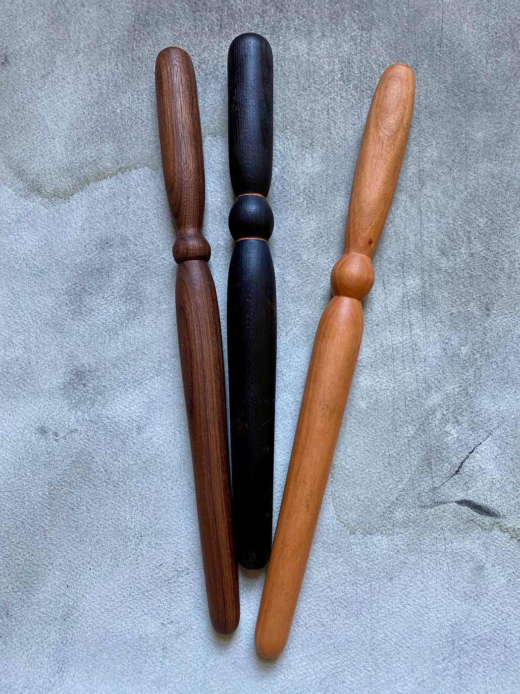 Hand-Carved Spurtle - Charred Maple
