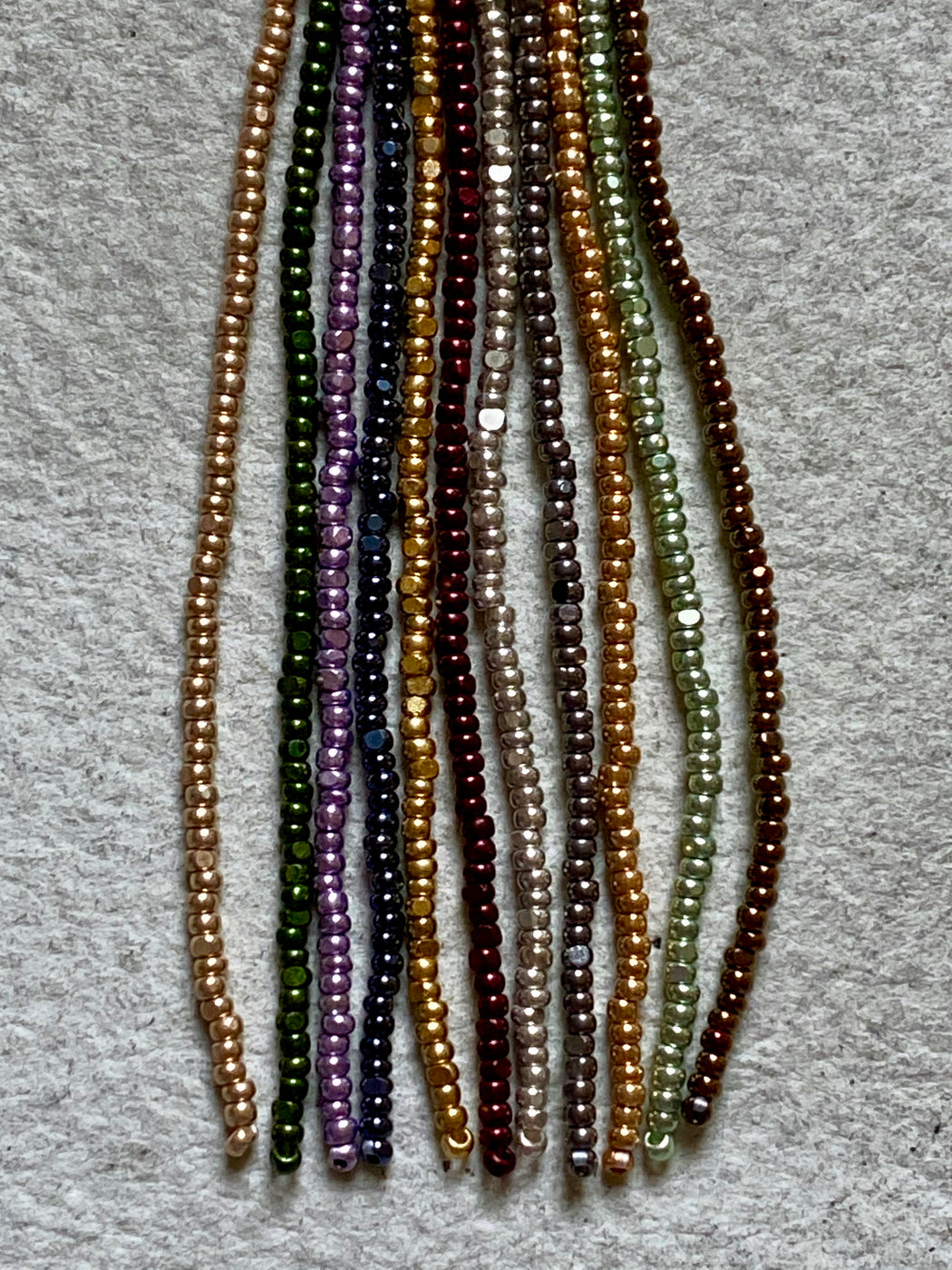 Beaded Drop Earrings - Jeweled Rainbow