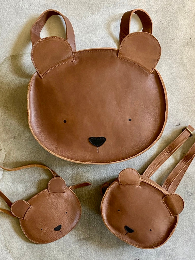 Donsje Little Leather "Bear" Backpack