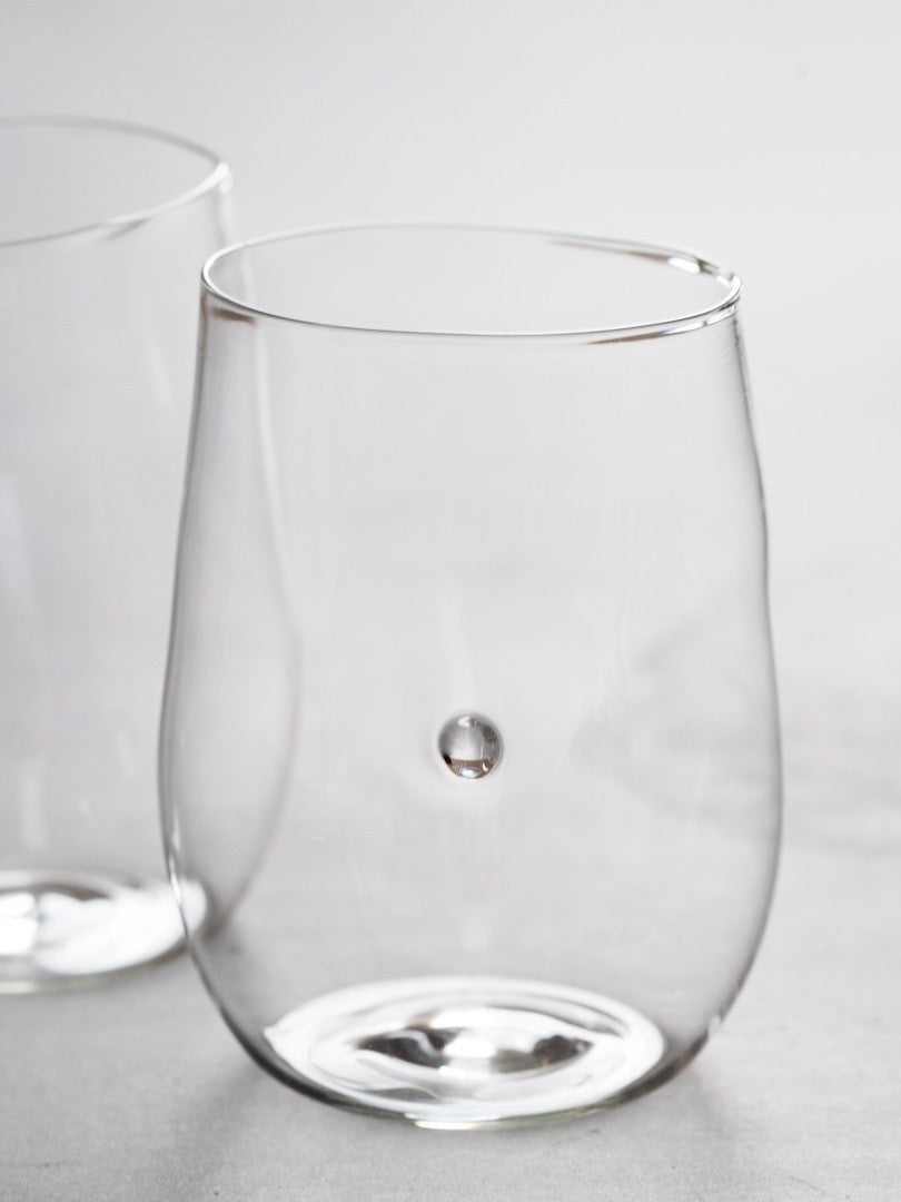 Malfatti Glassware Hand-Blown White Wine Glasses - Perlina