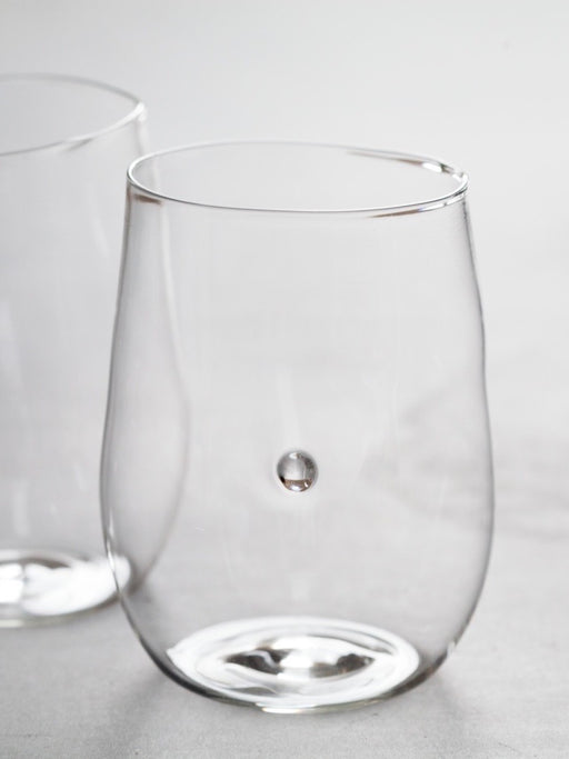 Malfatti Glassware Hand-Blown White Wine Glasses - Perlina