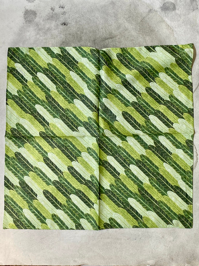 Japanese Kerchief "Feather Forest" by Frumafar